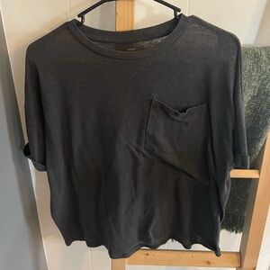 Aerie dark grey boxy oversized t shirt